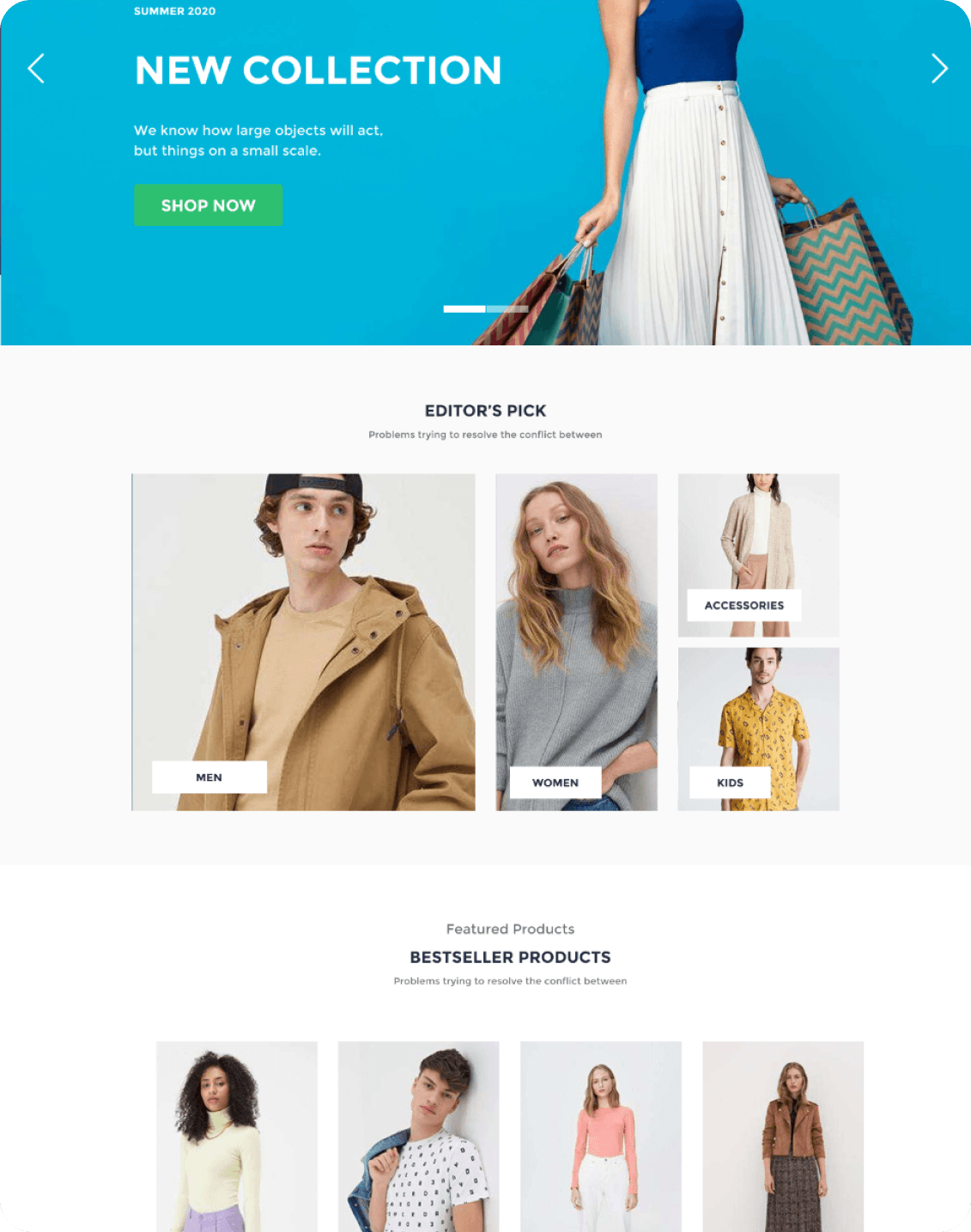 Clothing store theme